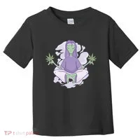 Alien Meditating Weed Toddler T-Shirt thumb 0