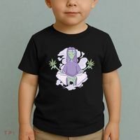 Alien Meditating Weed Toddler T-Shirt thumb 2
