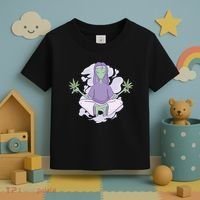 Alien Meditating Weed Toddler T-Shirt thumb 3