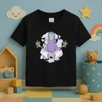 Alien Meditating Weed Toddler T-Shirt thumb 3