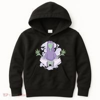 Alien Meditating Weed Kids Hoodie thumb 0