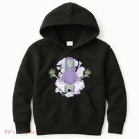 Alien Meditating Weed Kids Hoodie thumb 0