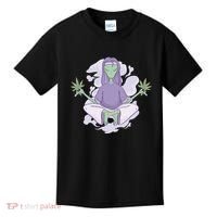 Alien Meditating Weed Kids T-Shirt thumb 0