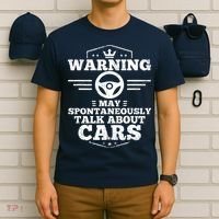 Auto Mechanic Warning I May Spontaneously Talk Cars T-Shirt thumb 6