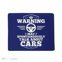 Auto Mechanic Warning I May Spontaneously Talk Cars Mousepad thumb 0