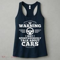 Auto Mechanic Warning I May Spontaneously Talk Cars Women's Tank Top thumb 3