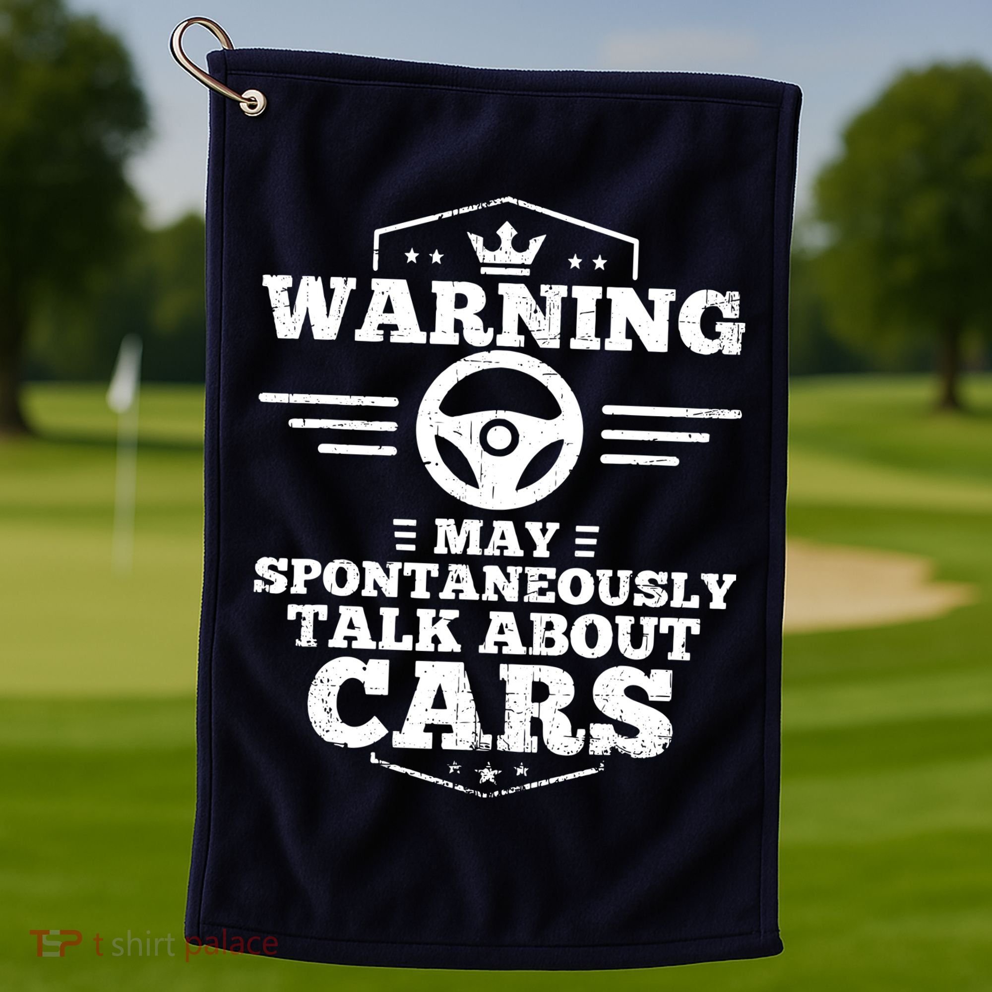 Auto Mechanic Warning I May Spontaneously Talk Cars Golf Towel