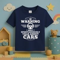 Auto Mechanic Warning I May Spontaneously Talk Cars Toddler T-Shirt thumb 3
