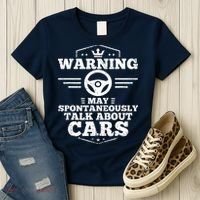 Auto Mechanic Warning I May Spontaneously Talk Cars Women's T-Shirt thumb 3
