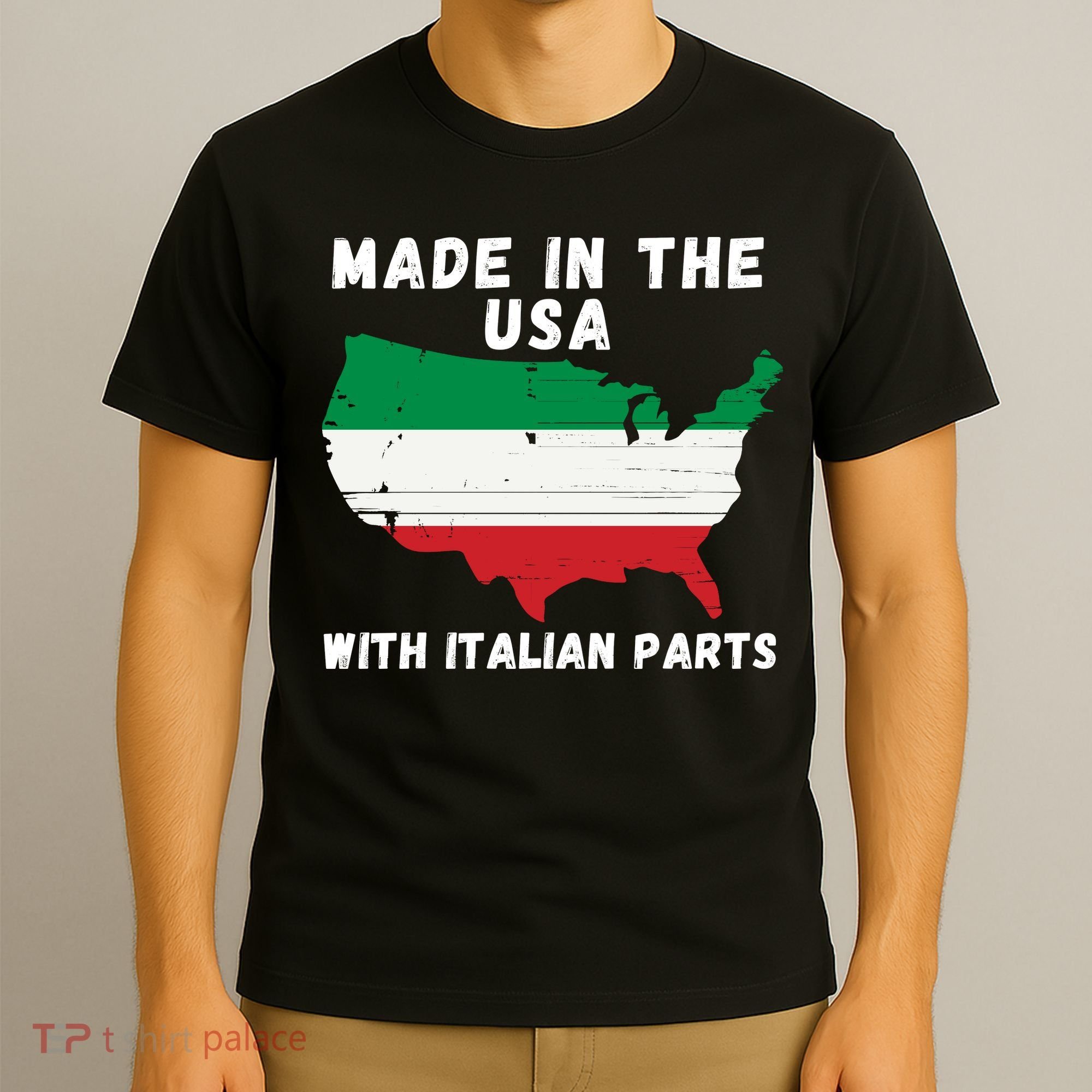 American Made With Italian Parts Italian Pride Italian USA T-Shirt