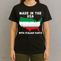 American Made With Italian Parts Italian Pride Italian USA T-Shirt thumb 4