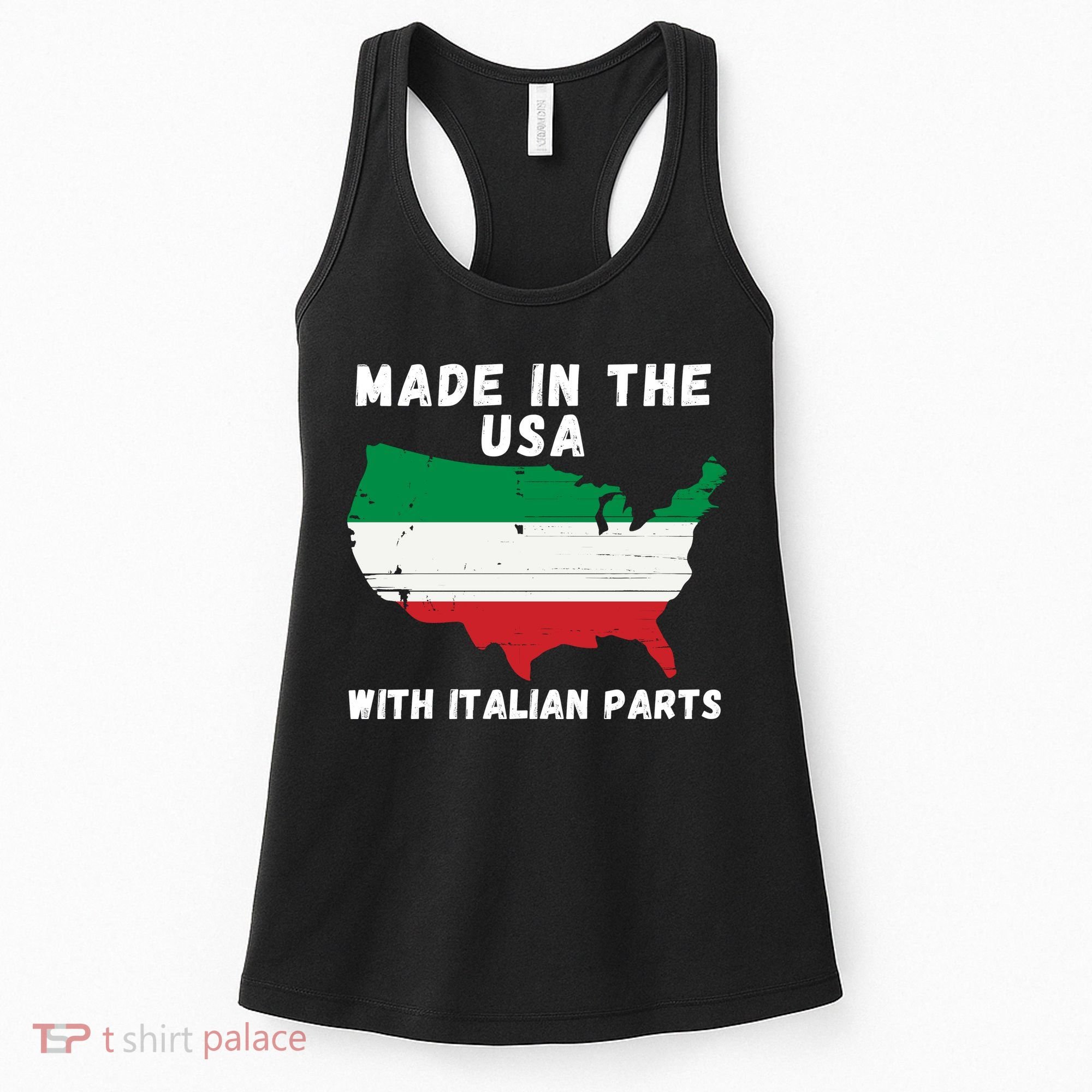American Made With Italian Parts Italian Pride Italian USA Women's Tank Top