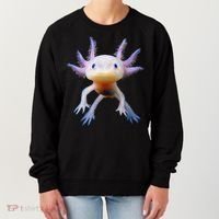 Axolotl Mexican Walking Fish Cute Amphibian Axolotl Women's Sweatshirt thumb 0