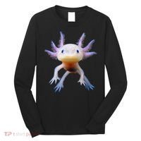 Axolotl Mexican Walking Fish Cute Amphibian Axolotl Long Sleeve Shirt thumb 0