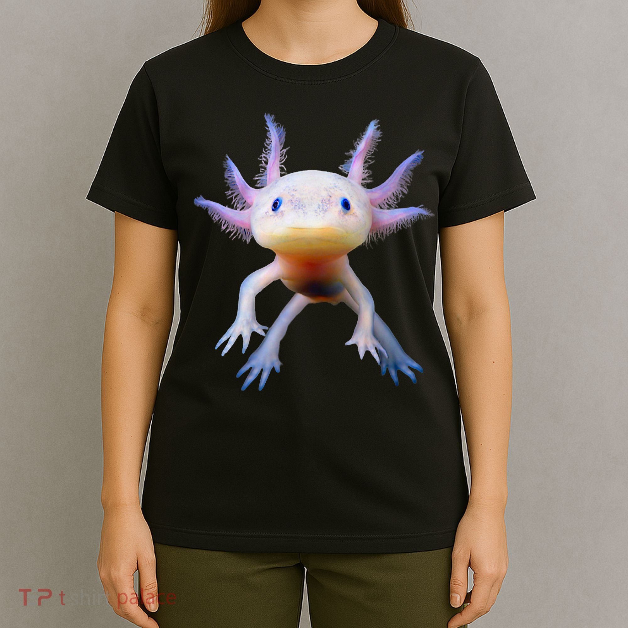 Axolotl Mexican Walking Fish Cute Amphibian Axolotl T-Shirt