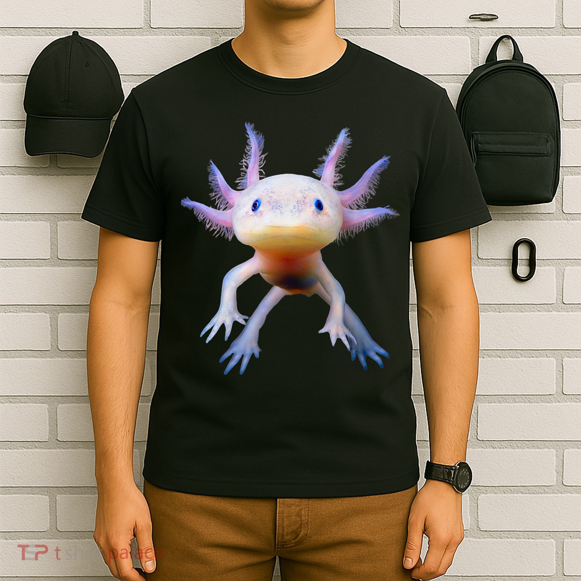 Axolotl Mexican Walking Fish Cute Amphibian Axolotl T-Shirt
