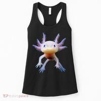 Axolotl Mexican Walking Fish Cute Amphibian Axolotl Women's Tank Top thumb 0