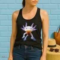Axolotl Mexican Walking Fish Cute Amphibian Axolotl Women's Tank Top thumb 2