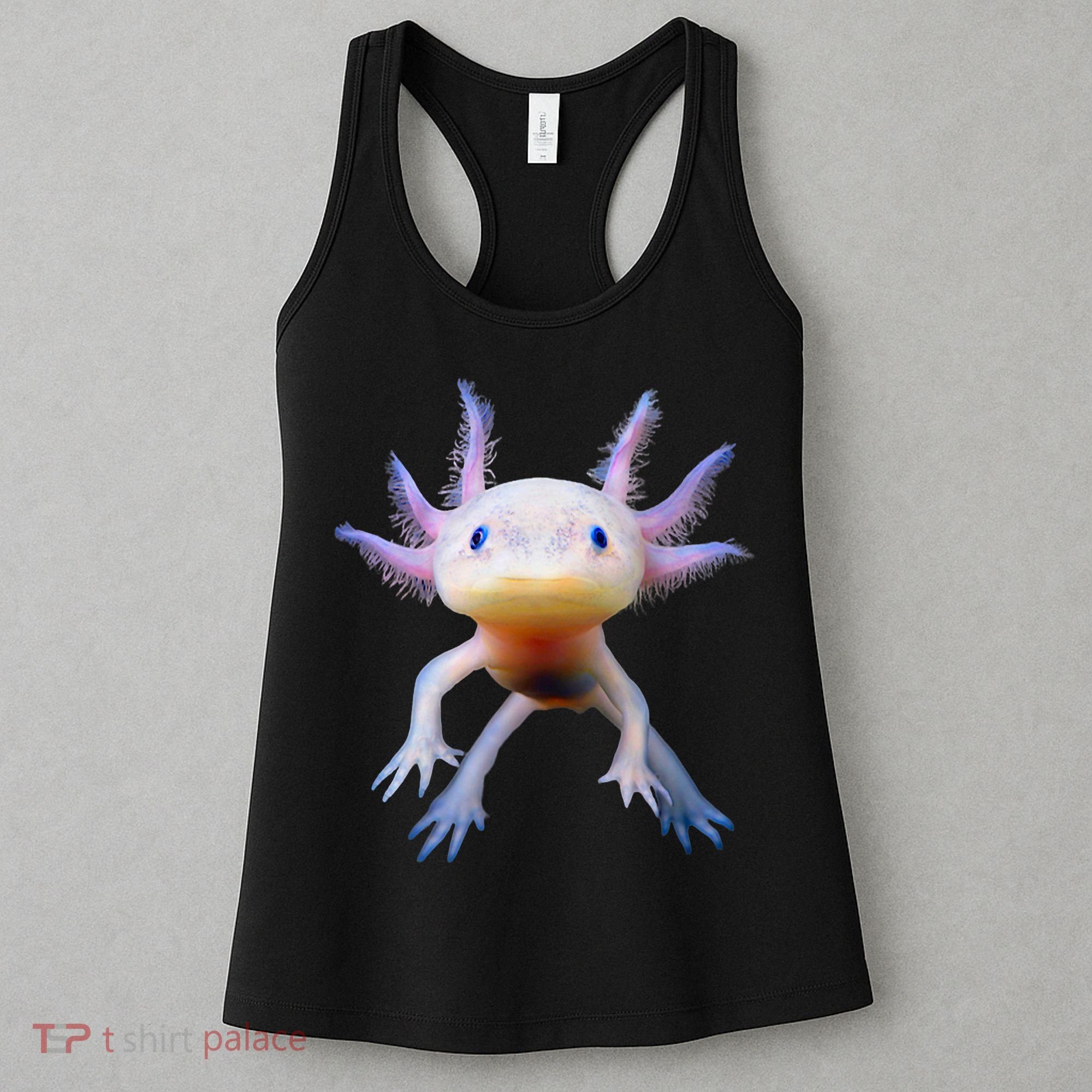 Axolotl Mexican Walking Fish Cute Amphibian Axolotl Women's Tank Top