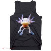 Axolotl Mexican Walking Fish Cute Amphibian Axolotl Tank Top thumb 0