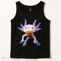 Axolotl Mexican Walking Fish Cute Amphibian Axolotl Tank Top thumb 2