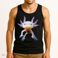 Axolotl Mexican Walking Fish Cute Amphibian Axolotl Tank Top thumb 3