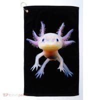 Axolotl Mexican Walking Fish Cute Amphibian Axolotl Golf Towel thumb 0
