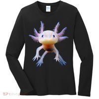 Axolotl Mexican Walking Fish Cute Amphibian Axolotl Women's Long Sleeve Shirt thumb 0
