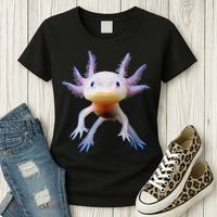 Axolotl Mexican Walking Fish Cute Amphibian Axolotl Women's T-Shirt thumb 3