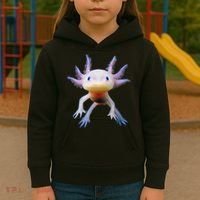 Axolotl Mexican Walking Fish Cute Amphibian Axolotl Kids Hoodie thumb 3