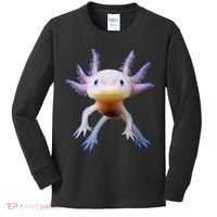 Axolotl Mexican Walking Fish Cute Amphibian Axolotl Kids Long Sleeve Shirt thumb 0