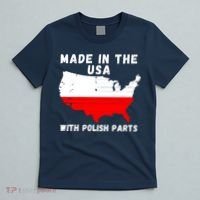 American Made With Polish Parts Polish Pride Poland USA T-Shirt thumb 5
