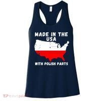 American Made With Polish Parts Polish Pride Poland USA Women's Tank Top thumb 0