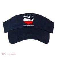American Made With Polish Parts Polish Pride Poland USA Visor thumb 0