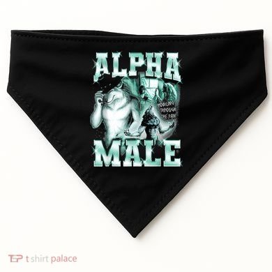 Alpha Male Wolf Meme USA-Made Doggie Bandana