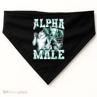 Alpha Male Wolf Meme USA-Made Doggie Bandana thumb 0