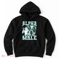 Alpha Male Wolf Meme Hoodie thumb 0