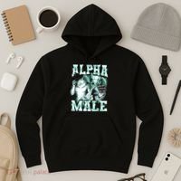 Alpha Male Wolf Meme Hoodie thumb 3
