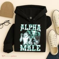 Alpha Male Wolf Meme Hoodie thumb 4