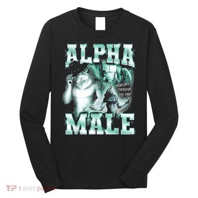 Alpha Male Wolf Meme Long Sleeve Shirt