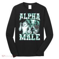 Alpha Male Wolf Meme Long Sleeve Shirt thumb 0