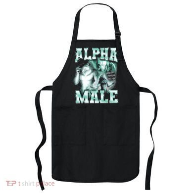 Alpha Male Wolf Meme Apron