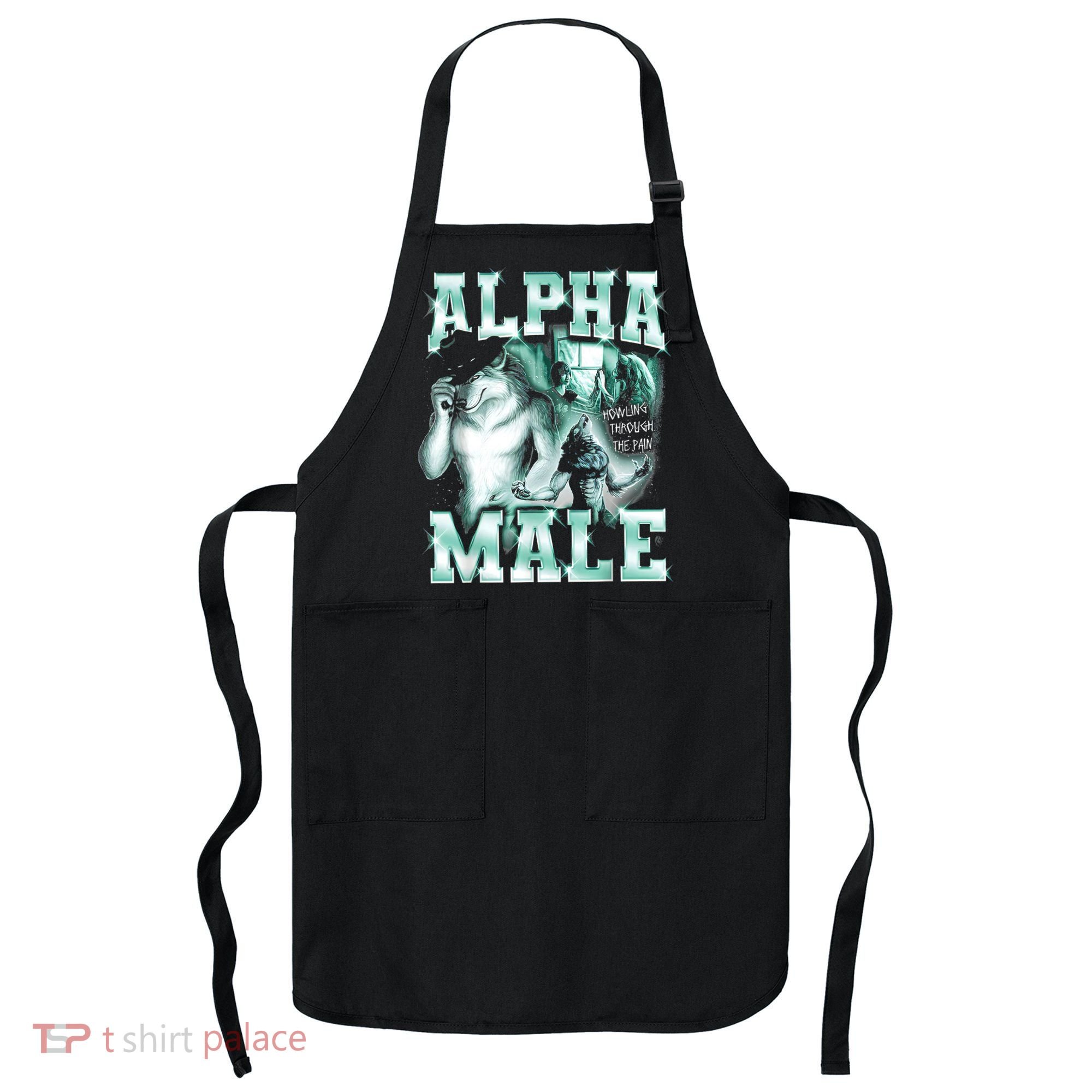 Alpha Male Wolf Meme Apron