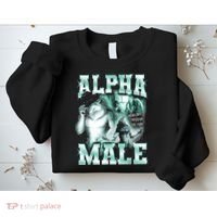 Alpha Male Wolf Meme Sweatshirt thumb 2