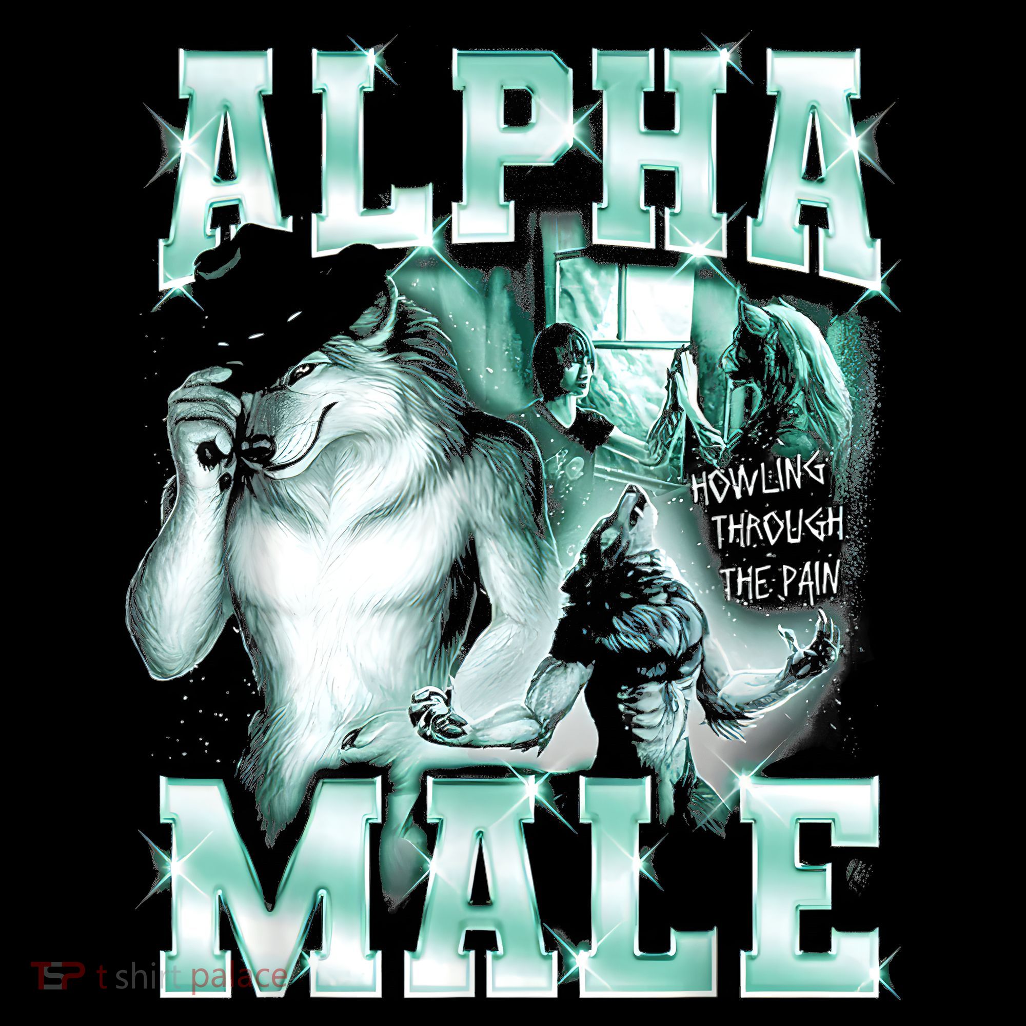 Alpha Male Wolf Meme T-Shirt
