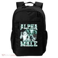 Alpha Male Wolf Meme Backpack thumb 0