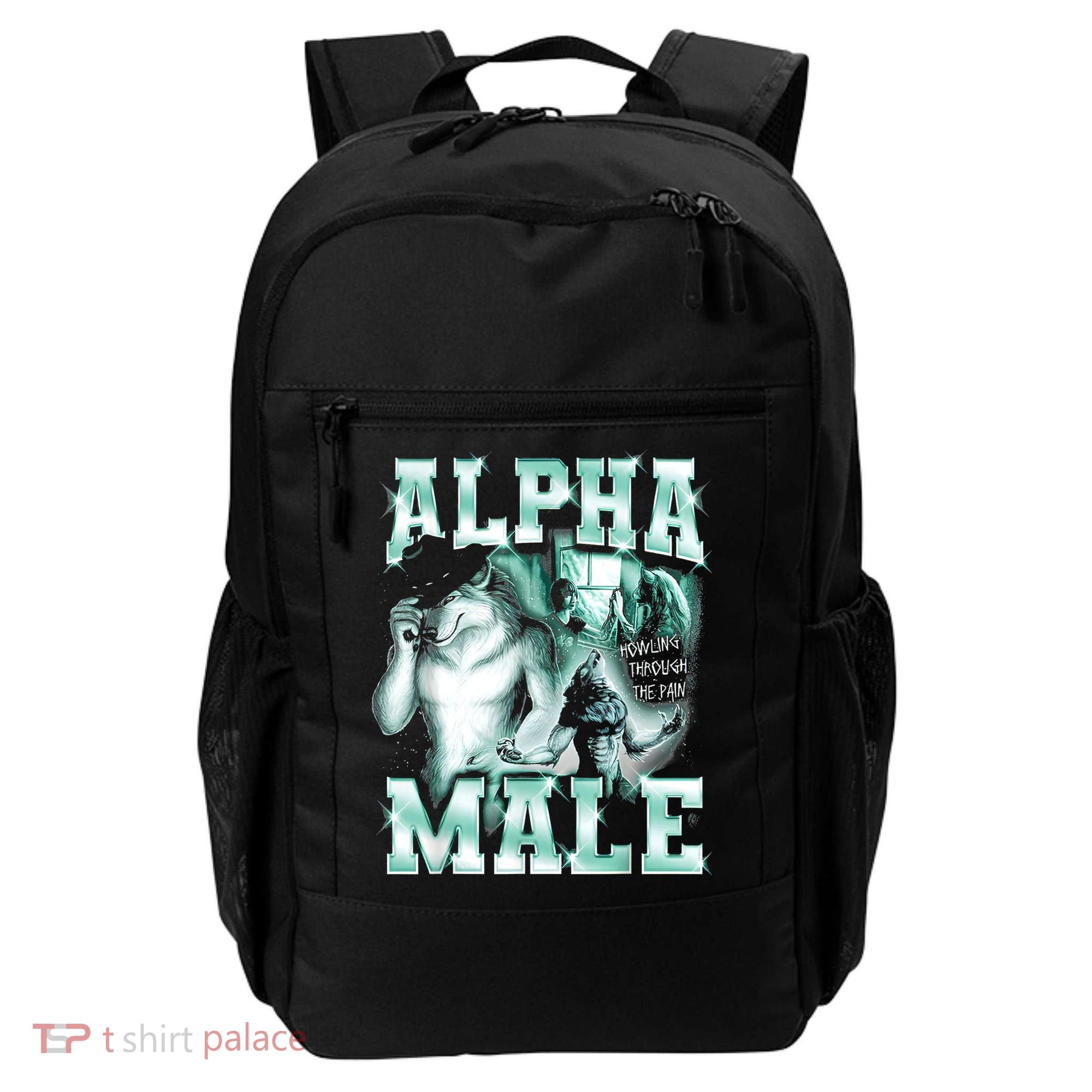 Alpha Male Wolf Meme Backpack