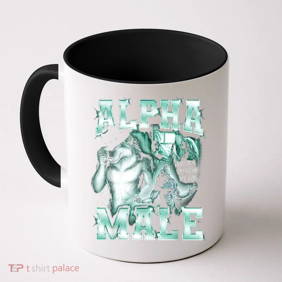 Alpha Male Wolf Meme Coffee Mug