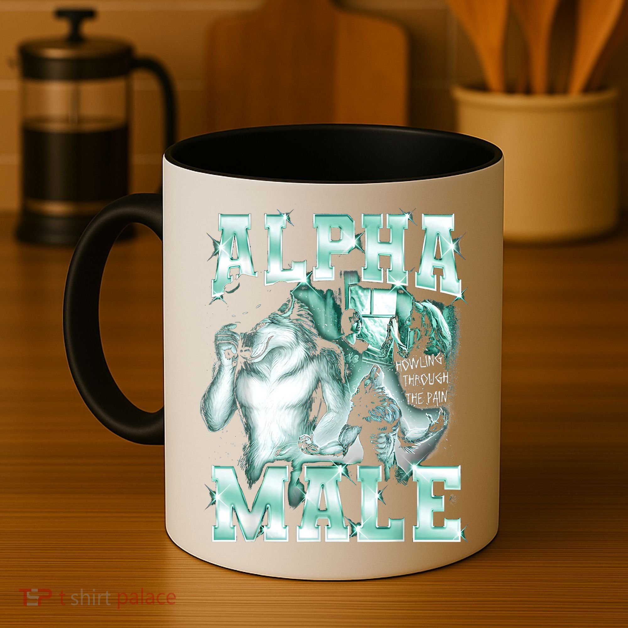 Alpha Male Wolf Meme Coffee Mug