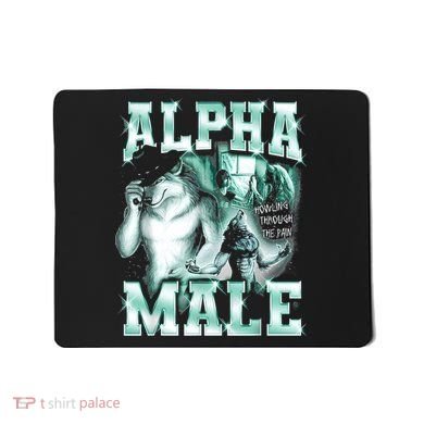 Alpha Male Wolf Meme Mousepad